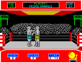 Barry McGuigan World Championship Boxing 128 screenshot 2 for ZX Spectrum